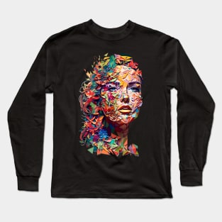 Woman made of Flowers Long Sleeve T-Shirt